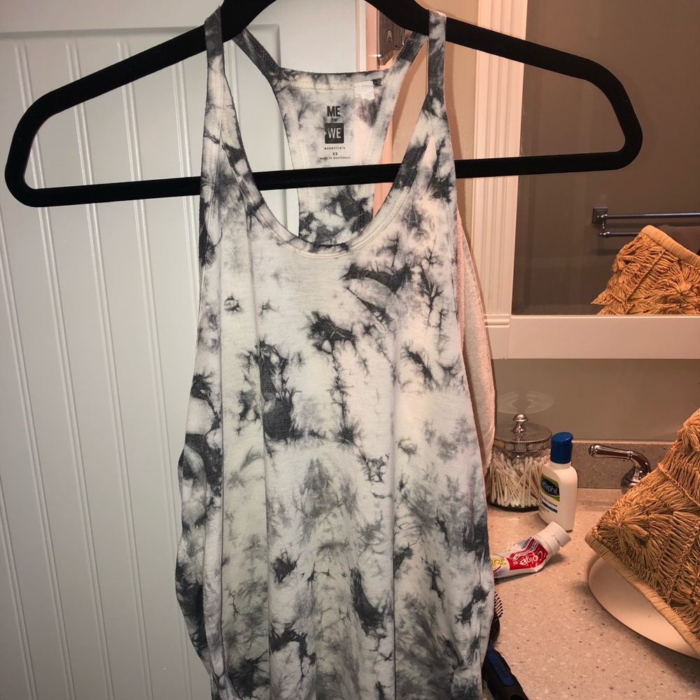 Halter marble tank top